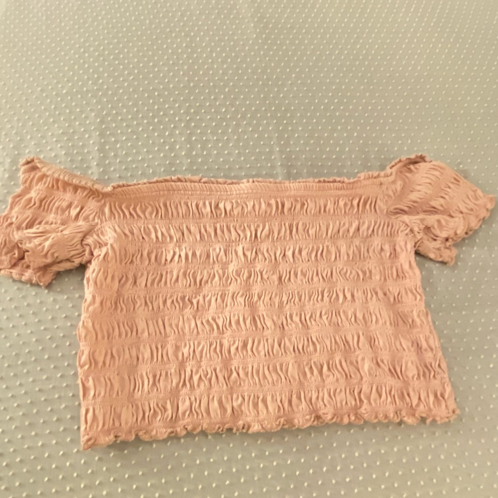 Pink off the shoulder tshirt